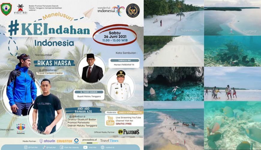 Webinaire Giat Promosikan Pariwisata Kepulauan Kei, BPPD Malra Gelar